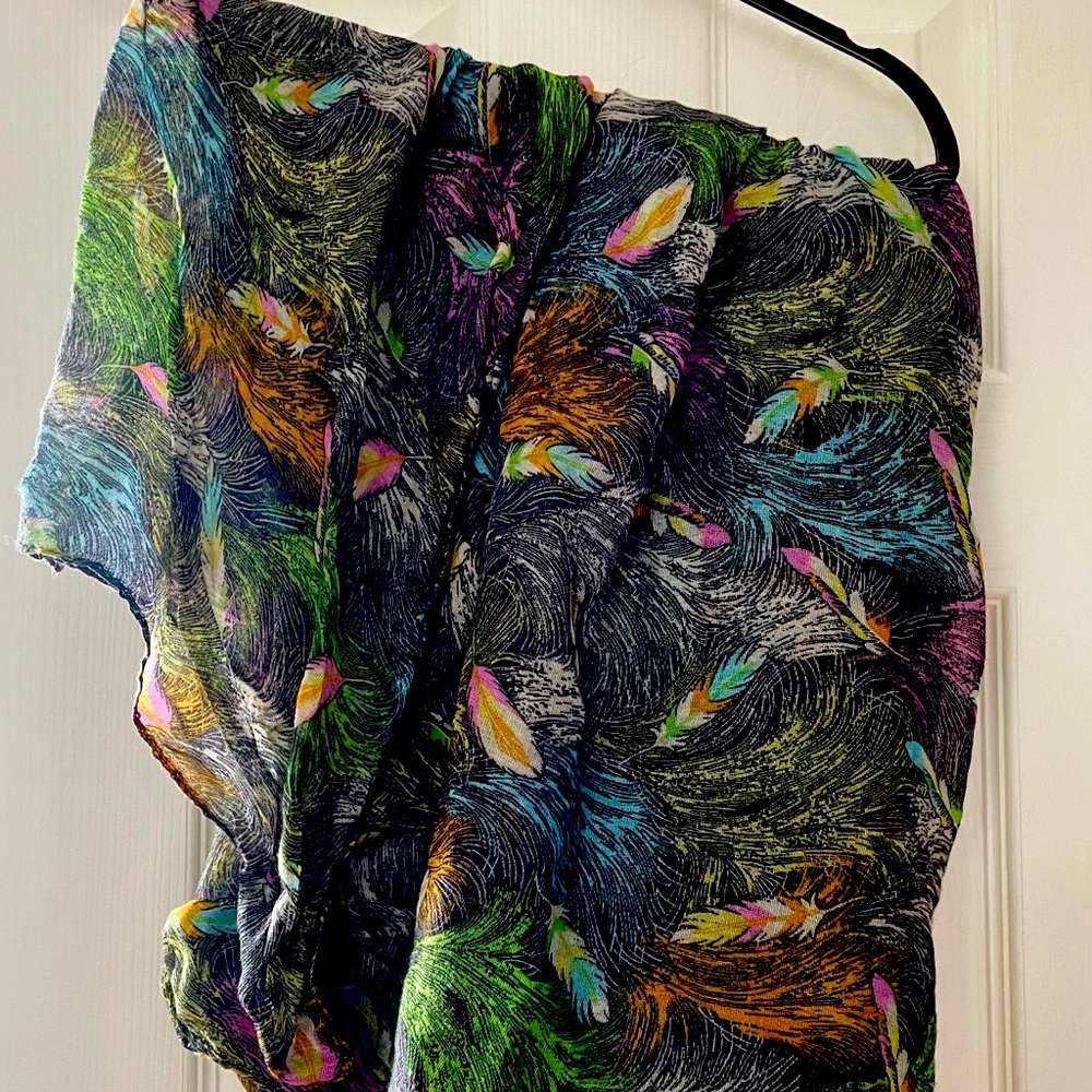 Feather Print Scarf!